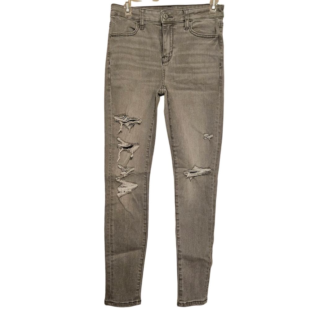 American Eagle Hi Rise Distressed Jeggings